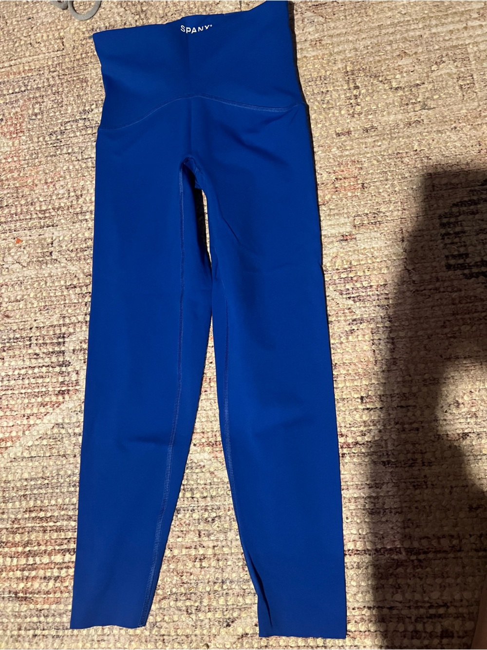 Spanx Booty Boost High Rise 7/8 Leggings Cobalt Cerulean Blue Size S